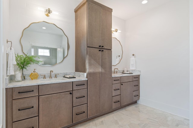 bathroom featuring vanity