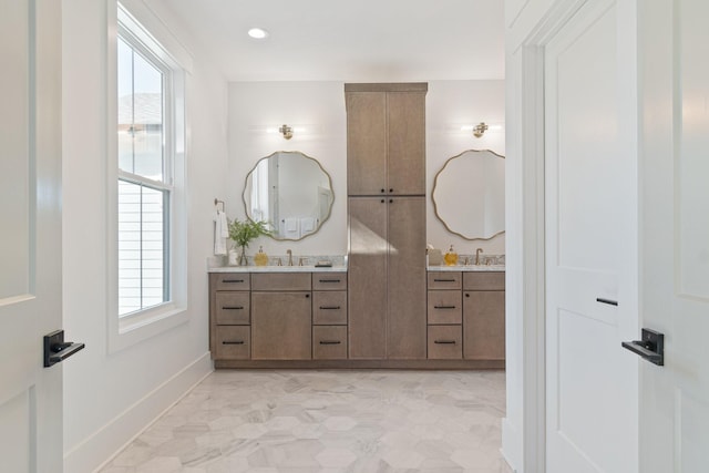 bathroom featuring vanity