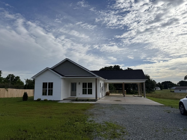 408 Rabbit Trail Rd, Leoma, TN 38468 - view of front of home featuring driveway and an attached carport