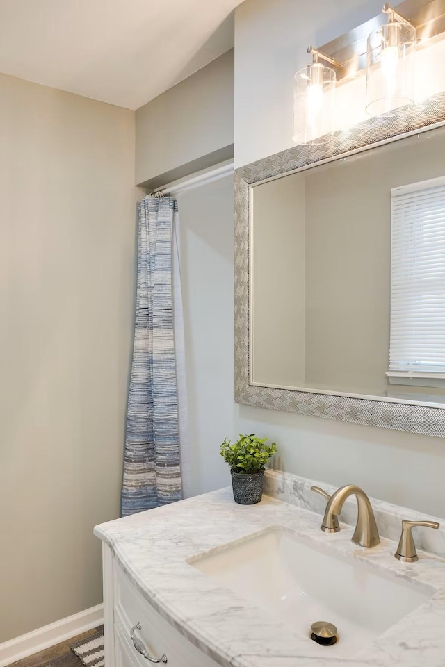 bathroom featuring vanity