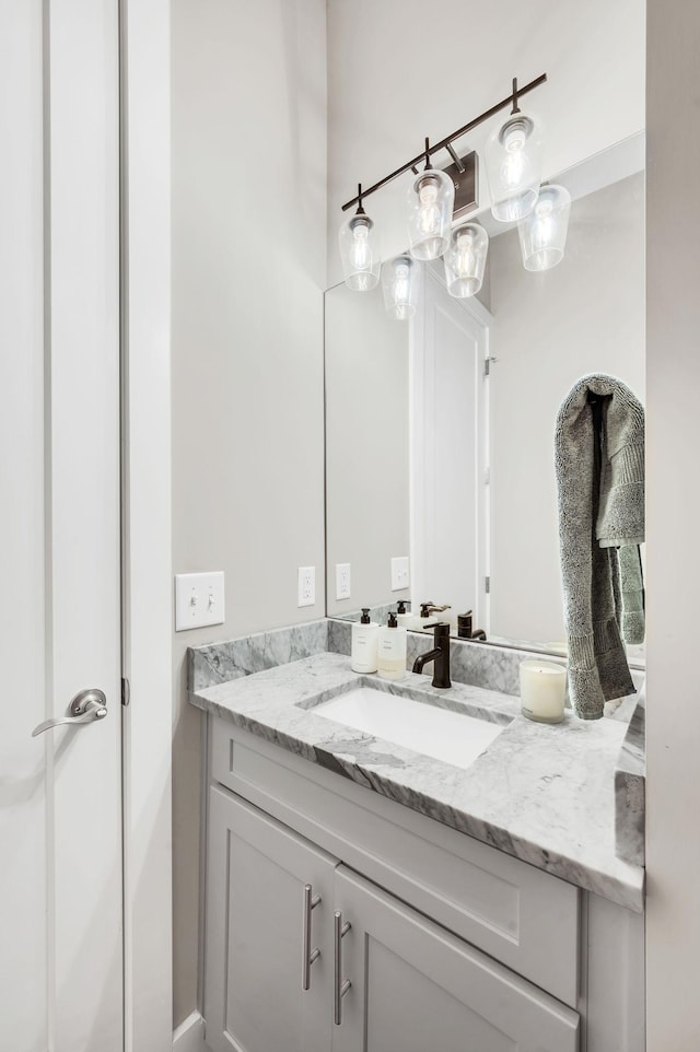 bathroom featuring vanity