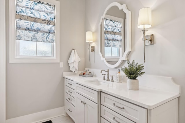 bathroom featuring vanity