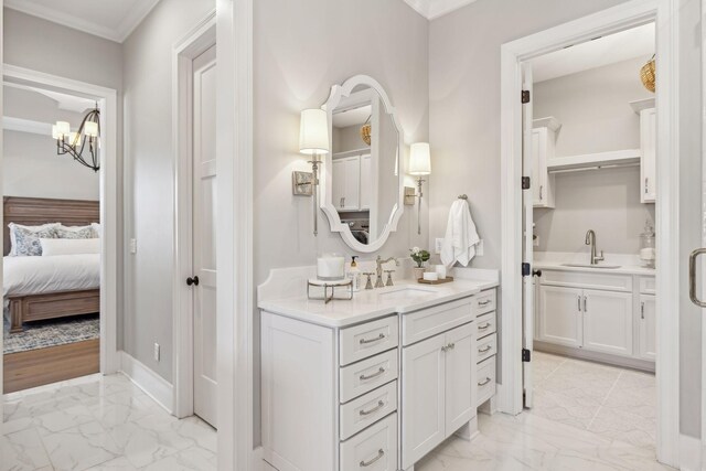 bathroom with vanity