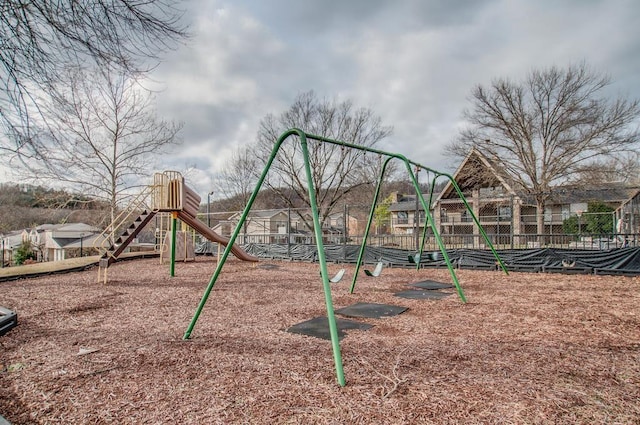 view of jungle gym