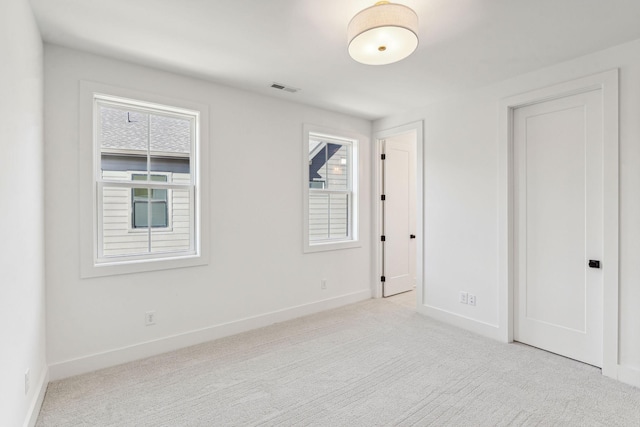 view of carpeted empty room