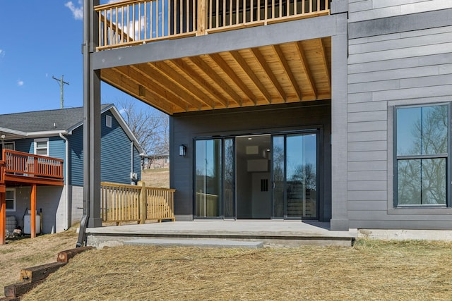 rear view of house featuring a patio area