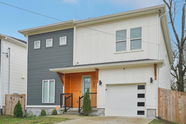 view of front of house featuring a garage