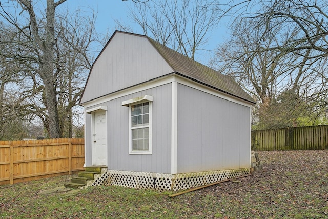 view of outbuilding