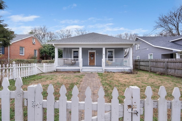 view of front of home with a porch