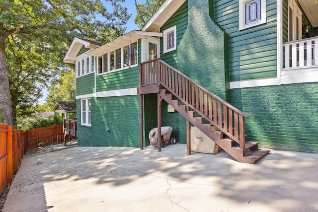 exterior space featuring a patio