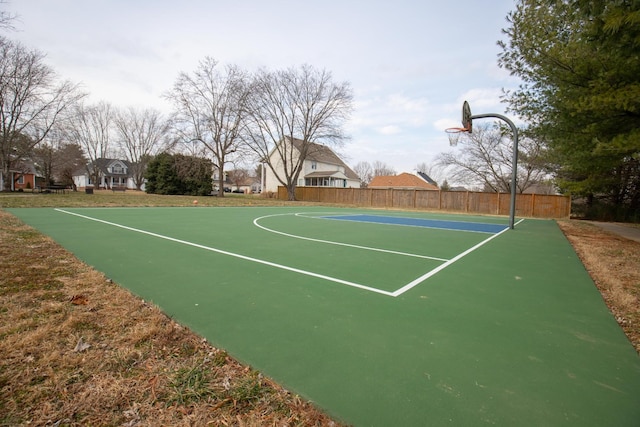 view of sport court