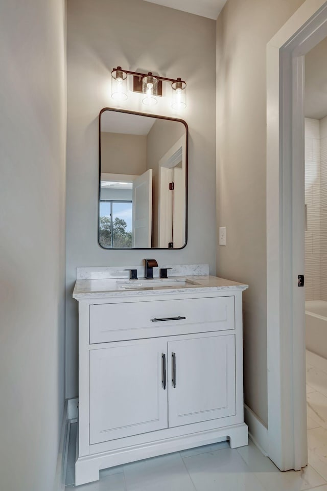 bathroom featuring vanity