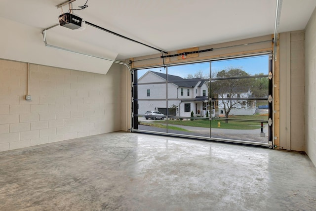 empty room with concrete floors