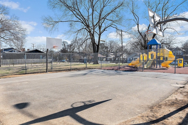 exterior space with a playground