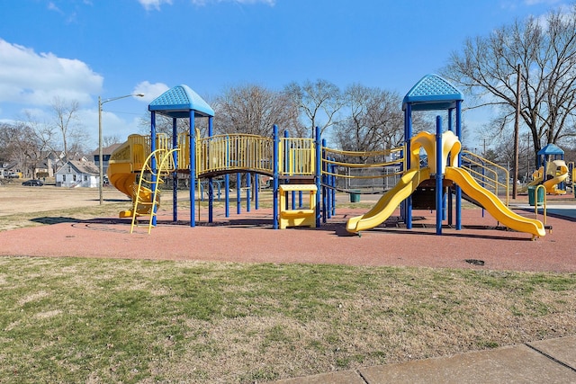 view of jungle gym