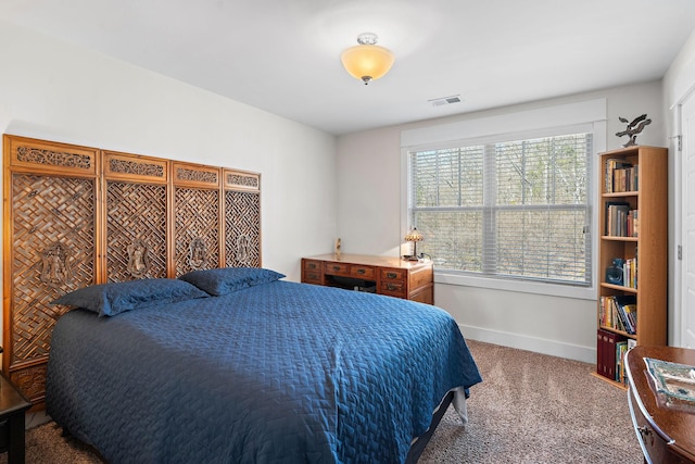 bedroom with carpet floors