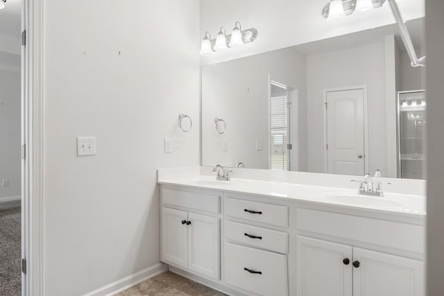 bathroom featuring vanity