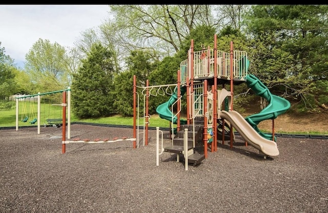 view of jungle gym