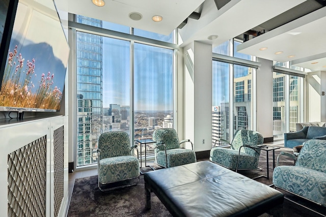 view of sunroom