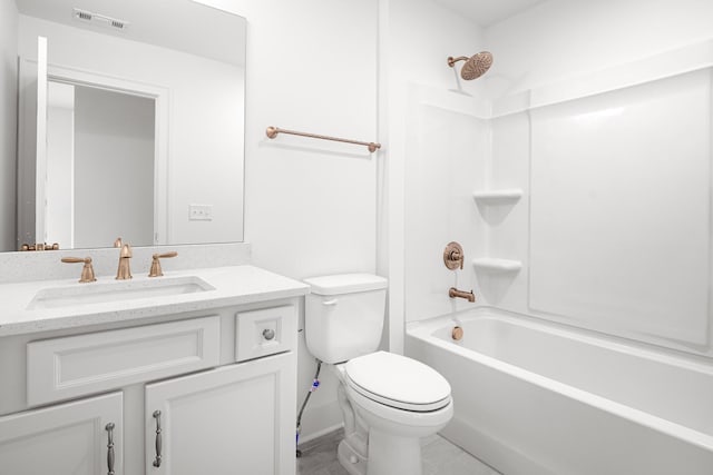 5061 Greentree Dr, Smyrna, TN 37167 - bathroom featuring vanity, toilet, tub / shower combination, and tile patterned floors