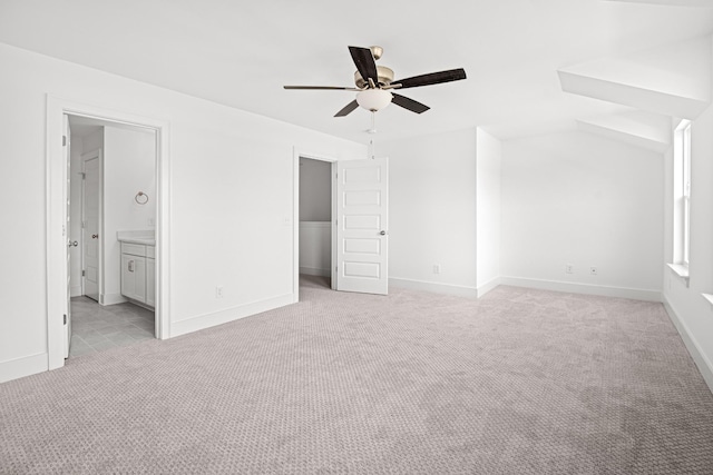 5061 Greentree Dr, Smyrna, TN 37167 - unfurnished bedroom with light carpet, baseboards, a ceiling fan, and a closet