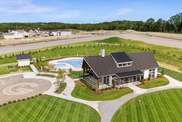 5061 Greentree Dr, Smyrna, TN 37167 - bird's eye view of a pool area