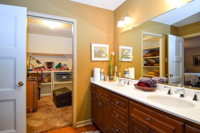 bathroom featuring vanity