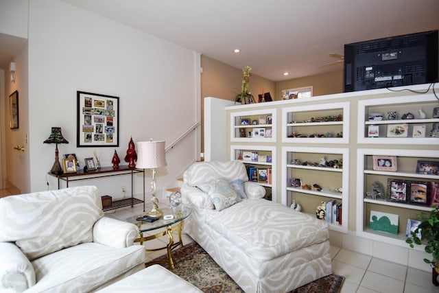 view of tiled bedroom