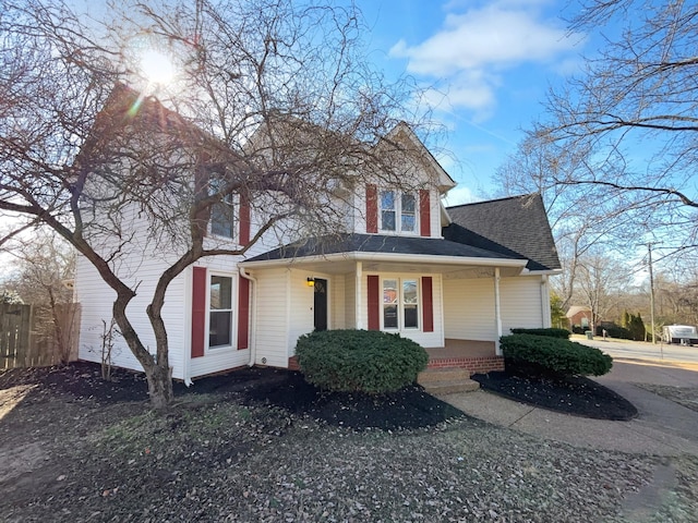 view of front of house featuring a porch