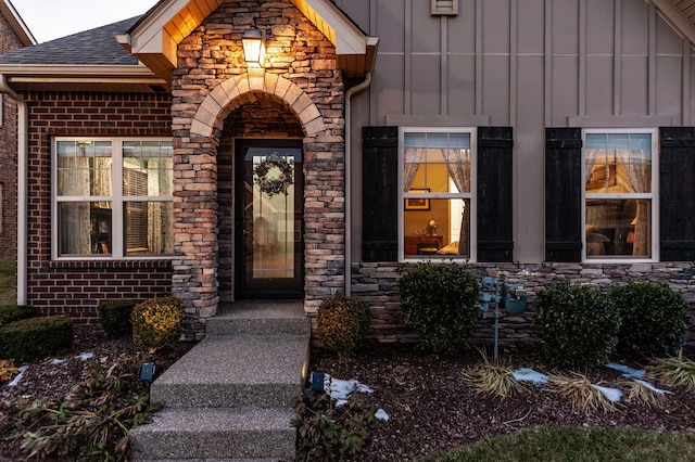 view of entrance to property