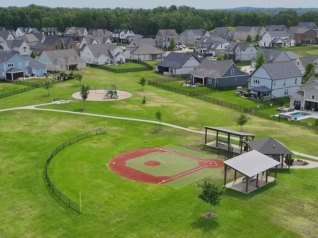 view of property's community with a gazebo