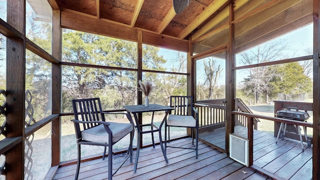 sunroom / solarium featuring a wealth of natural light