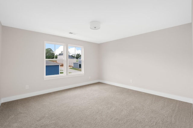 view of carpeted empty room