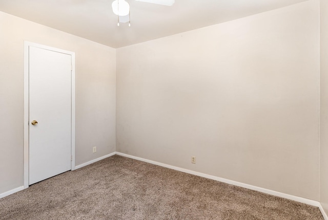 view of carpeted empty room