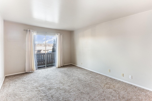 view of carpeted empty room