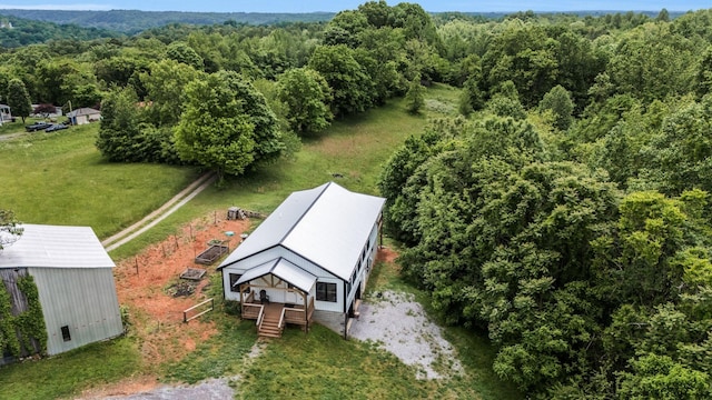 1157 Noah Reeves Rd, Ashland City, TN 37015 - view of subject property with a heavily wooded area