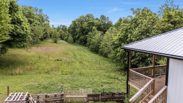 1157 Noah Reeves Rd, Ashland City, TN 37015 - view of yard with a wooden deck