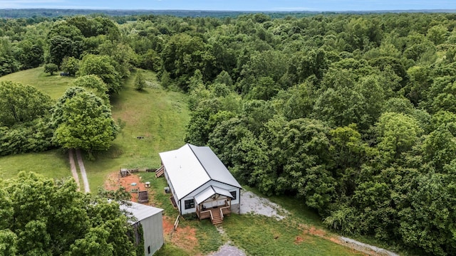 1157 Noah Reeves Rd, Ashland City, TN 37015 - view from above of property featuring a forest