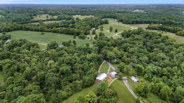 1157 Noah Reeves Rd, Ashland City, TN 37015 - aerial view of property and surrounding area featuring a heavily wooded area