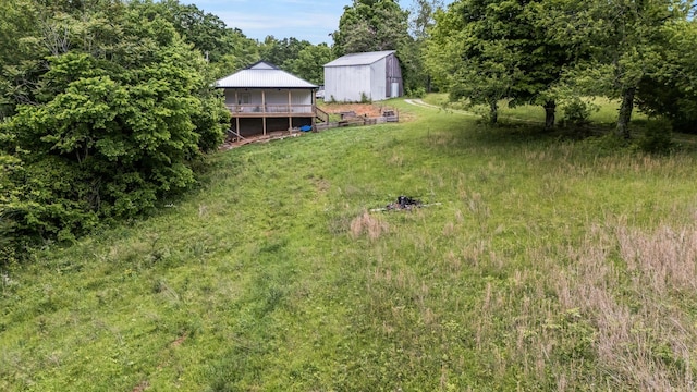 1157 Noah Reeves Rd, Ashland City, TN 37015 - view of yard with an outdoor structure and a gazebo