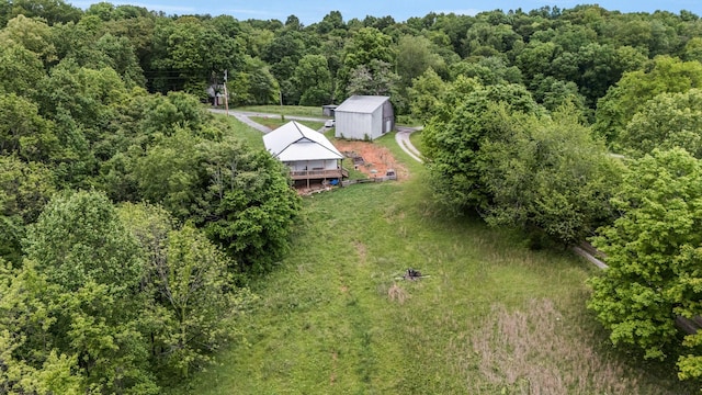 1157 Noah Reeves Rd, Ashland City, TN 37015 - aerial view of property and surrounding area featuring a forest