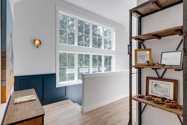 interior space featuring hardwood / wood-style flooring