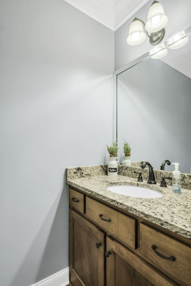 bathroom featuring vanity