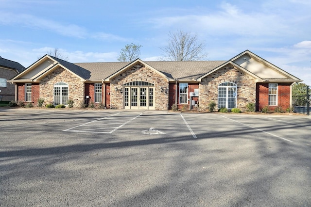 exterior space featuring french doors