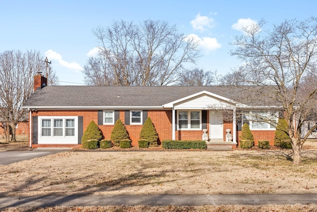 view of ranch-style home