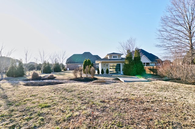 exterior space featuring a yard