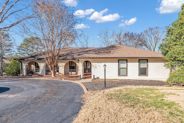 view of ranch-style home