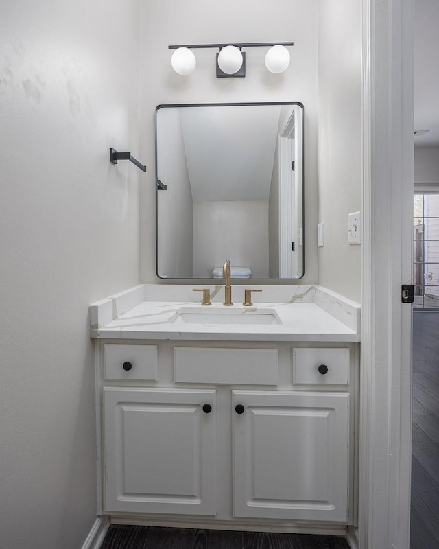 bathroom featuring vanity