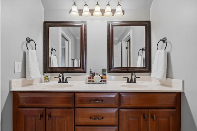 bathroom with vanity