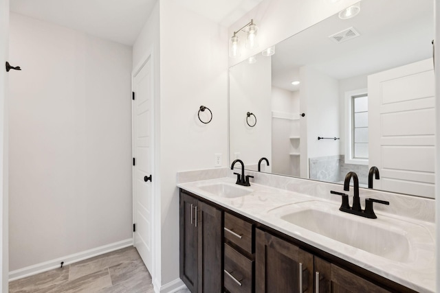 bathroom featuring vanity